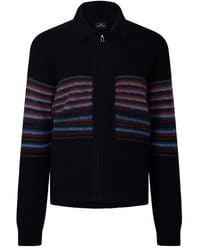 Paul Smith - Ps Stripe Mohair Car Sn64 - Lyst
