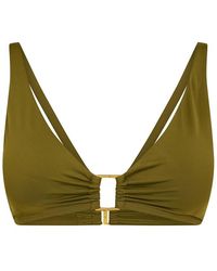 Ralph Lauren - Ring-Front Halter Bikini Top - Lyst