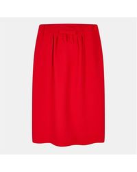 Prada - Tailored Fit Midi Skirt - Lyst