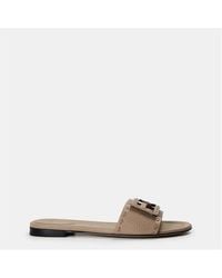 Fendi - Baguet Slide Flat Sandals - Lyst