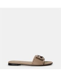 Fendi - Baguet Slide Flat Sandals - Lyst