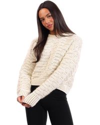 BOSS - Flomira Knitted Top - Lyst