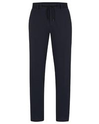 BOSS - Straight Leg Trousers - Lyst