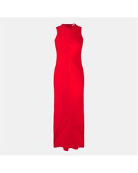 Ami Paris - Long Fluid Maxi Dress - Lyst