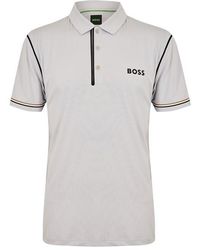 BOSS - Short Sleeve Polo Shirt With Logo Detail (Paddytech Goc) - Lyst
