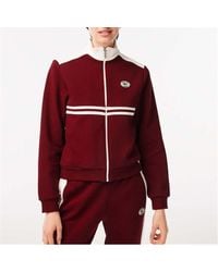 Lacoste - Sporty & Rich Zipped Stripe Sweatshirt - Lyst