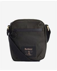 Barbour - Field Waxed Crossbody Bag - Lyst