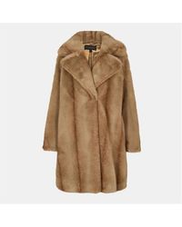 Donna Karan - Faux Fur Relaxed Fit Teddy Coat - Lyst