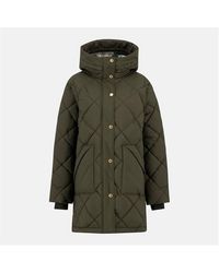 Barbour - Kailyn Hooded Long Sleeve Medium Puffer Jacket - Lyst