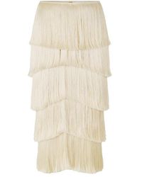 PATBO - Lila Fringe Midi Skirt - Lyst