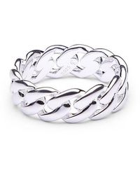 Common Lines - Cuban Link Ring - Lyst