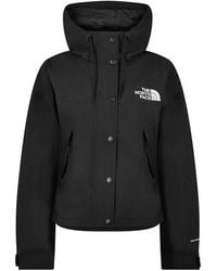 The North Face - W Reign On Jacket White Dune/tnf Bl - Lyst