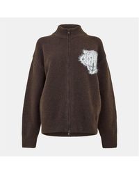 The Couture Club - Fluffy Knit Zip-Through - Lyst