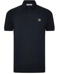 Stone Island - Plain Polo T-shirt - Lyst
