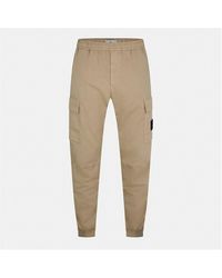 Stone Island - Satin Cargo Trousers - Lyst
