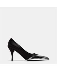 Prada - Leather Metal Pumps - Lyst