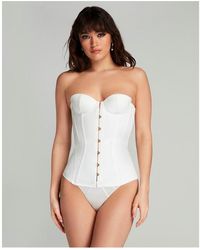 Agent Provocateur - Mercy Satin Corset - Lyst