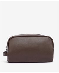 Barbour - Leather Washbag - Lyst