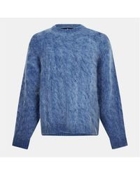 Represent - Textured Knit Contemporary Fit Crew Sweatshirt - Lyst