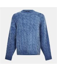 Represent - Textured Knit Contemporary Fit Crew Sweatshirt - Lyst