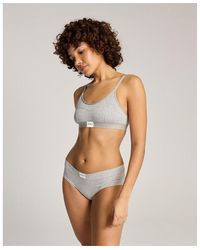 Nudea - Cotton Modal Contour Scoop Bralette - Lyst