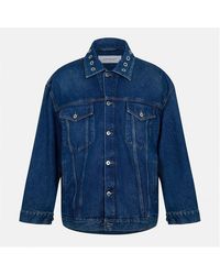 Off-White c/o Virgil Abloh - Off Solid Patterned Overshirt With Chest Pocket - Lyst