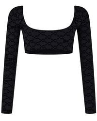 Off-White c/o Virgil Abloh - Off Mono Ls Crop Top Ld99 - Lyst