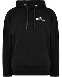 Replay - Small Logo Hoodie - Lyst