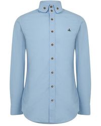 Vivienne Westwood - Logo Cotton Krall Long Sleeved Shirt - Lyst
