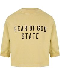 Fear Of God - Fge Ess Lgo Ls Tee - Lyst