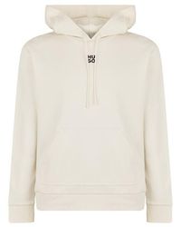 HUGO - Logo Hoodie - Lyst