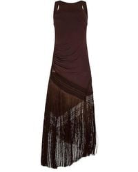 ANDAMANE - Marisol Fringe Long Maxi Dress - Lyst