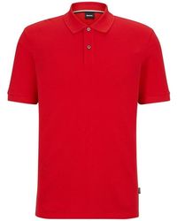 BOSS - Pallas Polo Iconic Logo Embroidered Shirt - Lyst