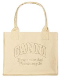 Ganni - Large Easy Shopper Tote Bag - Lyst