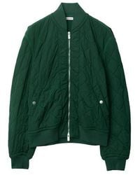 Burberry - Quilted Long Sleeve Zip Quilted Jacket - Lyst