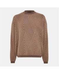 Emporio Armani - Ribbed Crew Neck Jumper - Lyst
