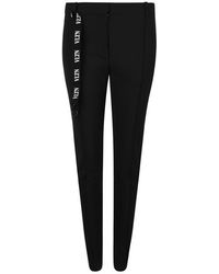 Valentino Stretch Logo Trousers - Black