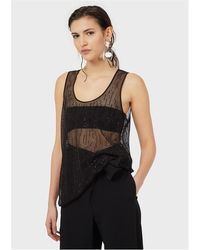 Emporio Armani - Evening Sleeveless Shirt - Lyst
