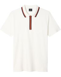 Paul Smith - Zipped Short Sleeve Polo Shirt - Lyst