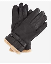 Barbour - Leather Utility Gloves - Lyst