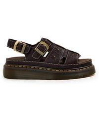 Dr. Martens - Wrenlie Open Toe Nappa Leather Fisherman Platform Sandals - Lyst