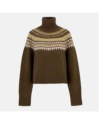 Barbour - Lorrie Fair Isle Roll-Neck Jumper - Lyst