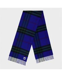 Burberry - Giant Icon Check Cashmere Scarf - Lyst