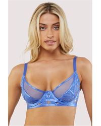 Wolf & Whistle - Claire Caged Lace Bra - Lyst