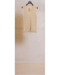 Uma Wang - V Neck Top Knitted Sweater Vest - Lyst