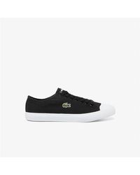 Lacoste - Deuce Base S Canvas Low Trainers Black 5 - Lyst