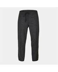 Maison Margiela - Wool Flannel Straight Leg Trousers - Lyst