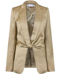 Off-White c/o Virgil Abloh - Duchesse Twisted Duchesse Fabric Suit Jacket - Lyst