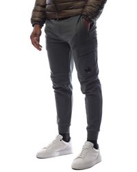 C.P. Company - Diagonal Raised Fleece Lens Tracksuit Bottoms - Lyst