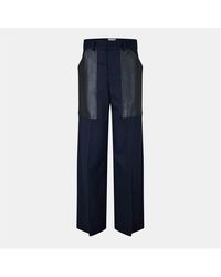 Bottega Veneta - Wool And Cotton Trousers - Lyst